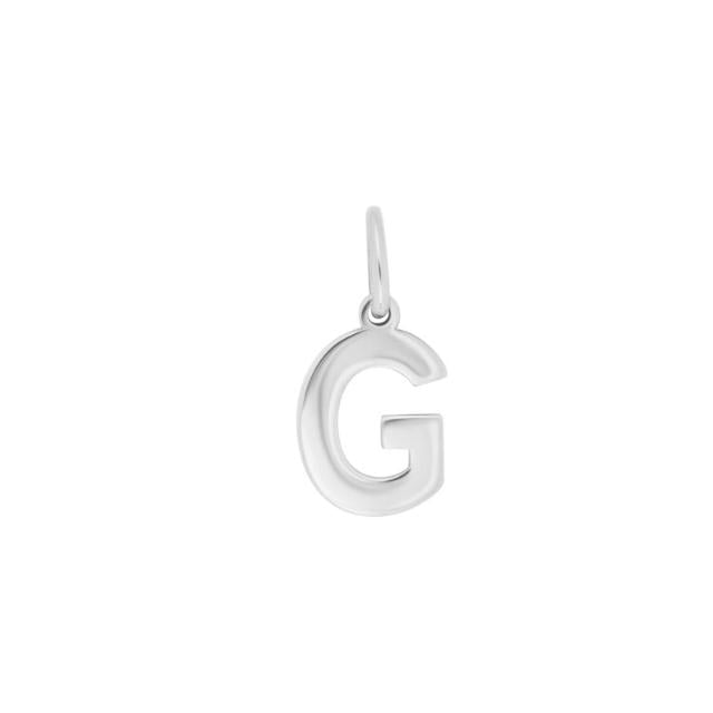 Prime & Pure Sterling Silver Initial Pendant Letter G - Prime & Pure