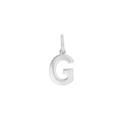 Prime & Pure Sterling Silver Initial Pendant Letter G - Prime & Pure