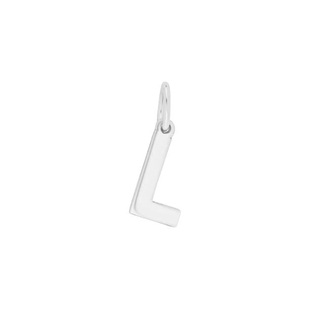 Prime & Pure Sterling Silver Initial Pendant Letter L - Prime & Pure