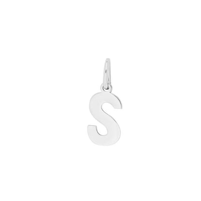 Prime & Pure Sterling Silver Initial Pendant Letter S - Prime & Pure