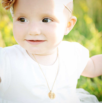 Baby Hands Print Necklace - Prime & Pure