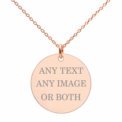 Photo Sketch Engraved Necklace - Prime & Pure