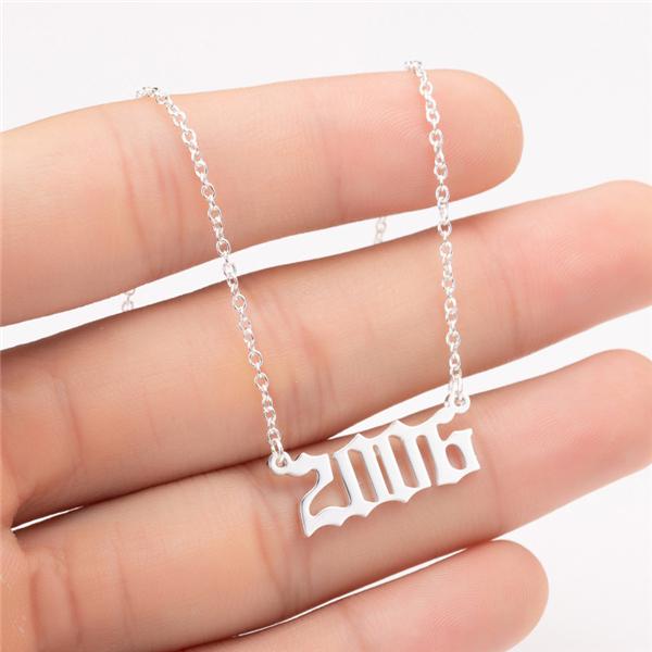 Prime & Pure 9K White Gold Birthyear Necklace 2006 - Prime & Pure