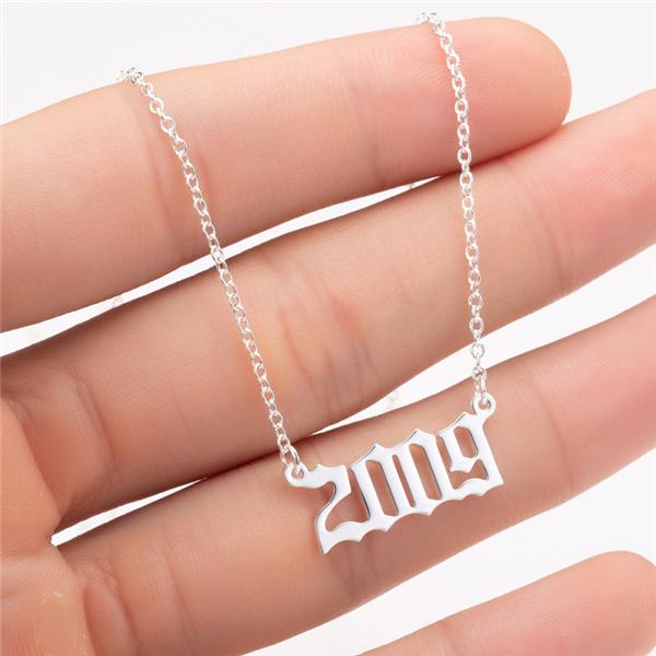 Prime & Pure 9K White Gold Birthyear Necklace 2009 - Prime & Pure