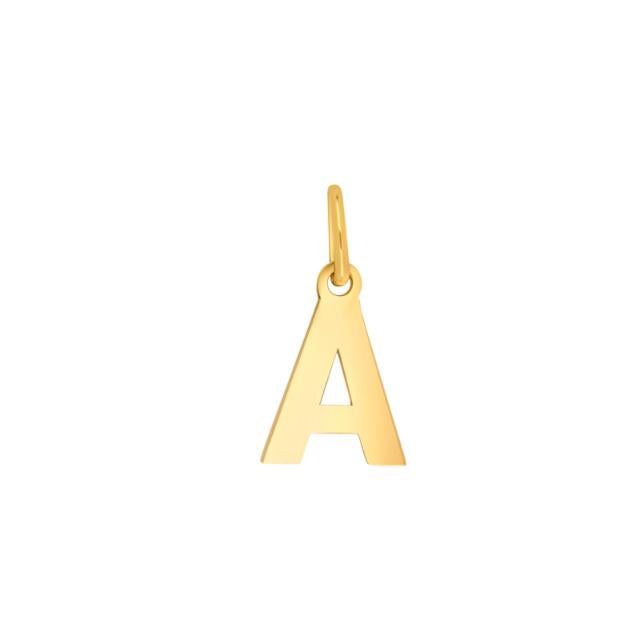 Prime & Pure 9K Yellow Gold Initial Pendant Letter A - Prime & Pure