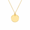 Engraved Disc Initial Necklace - Prime & Pure