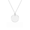 Engraved Disc Initial Necklace - Prime & Pure