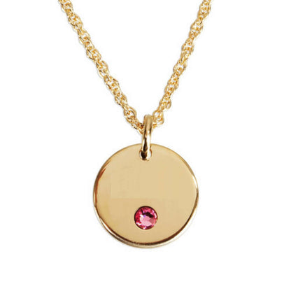 Circle Name Birthstones Necklace - Prime & Pure