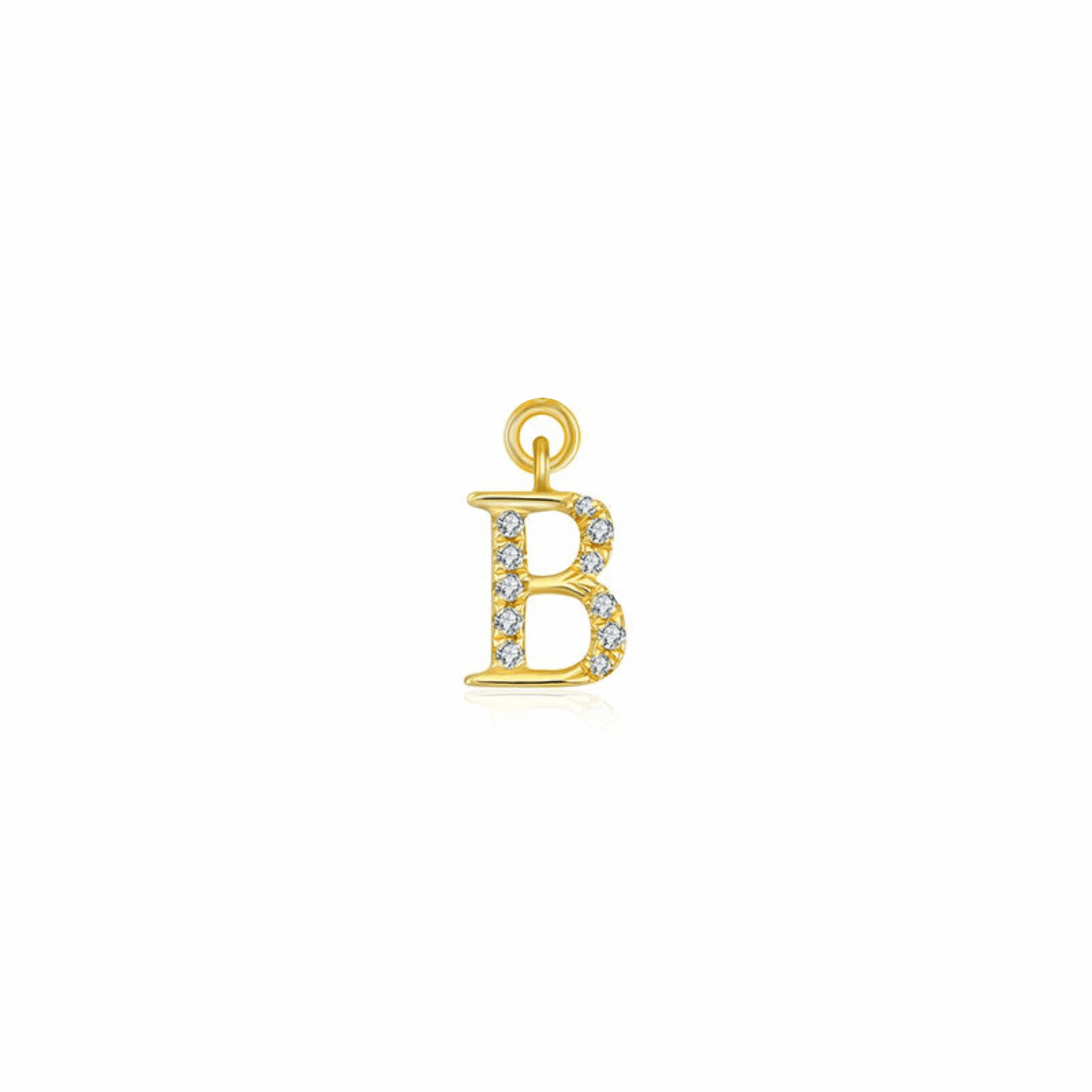 Iced Letter " B " Pendant - Prime & Pure