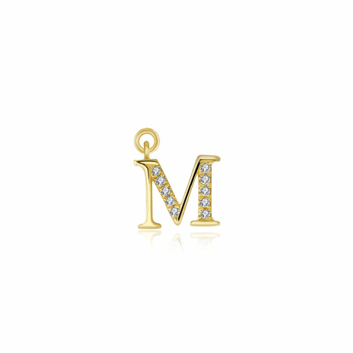 Iced Letter " M " Pendant - Prime & Pure