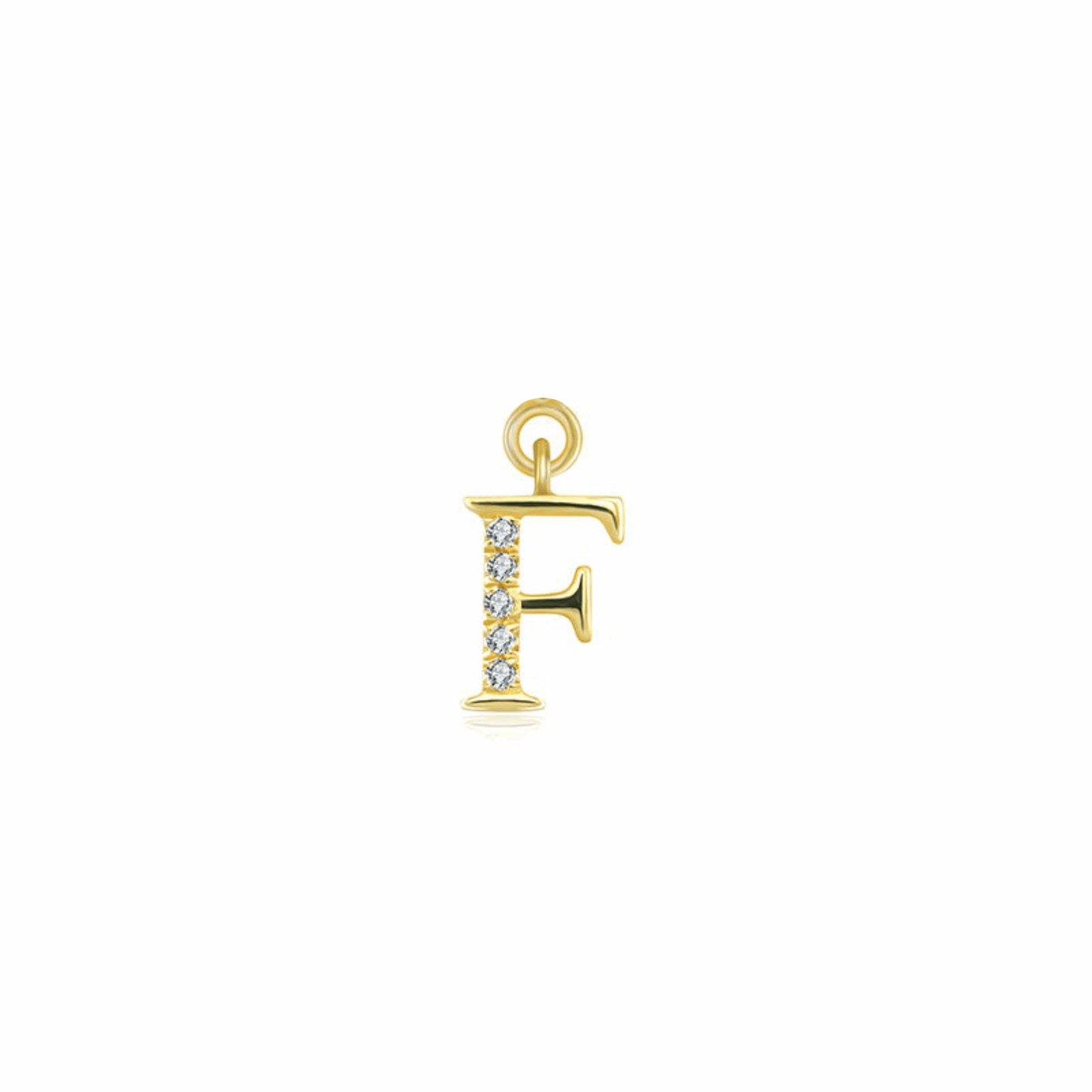 Iced Letter " F " Pendant - Prime & Pure