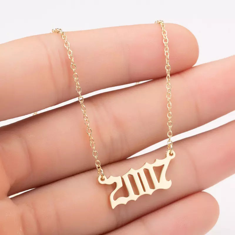 Prime & Pure 9K Yellow Gold Birthyear Necklace 2007 - Prime & Pure