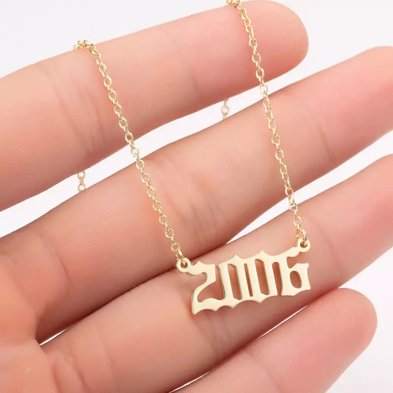 Prime & Pure 9K Yellow Gold Birthyear Necklace 2006 - Prime & Pure