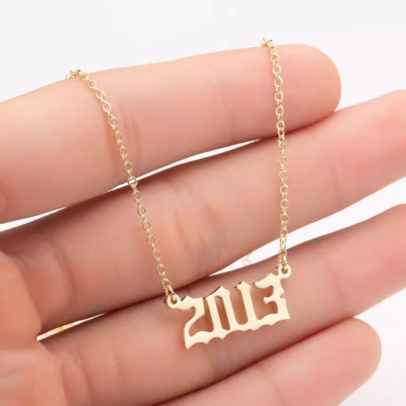 Prime & Pure 9K Yellow Gold Birthyear Necklace 2013 - Prime & Pure