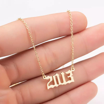 Prime & Pure 9K Yellow Gold Birthyear Necklace 2013 - Prime & Pure