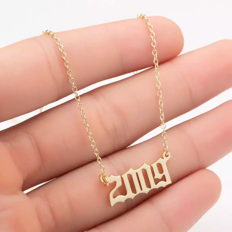 Prime & Pure 9K Yellow Gold Birthyear Necklace 2009 - Prime & Pure