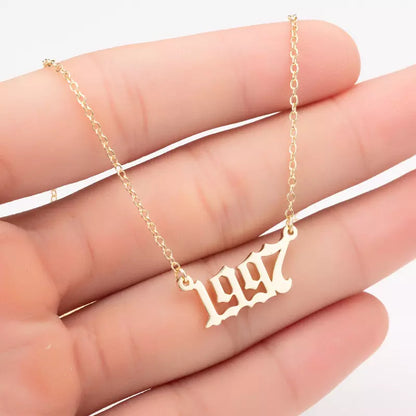 Prime & Pure 9K Yellow Gold Birthyear Necklace 1997 - Prime & Pure