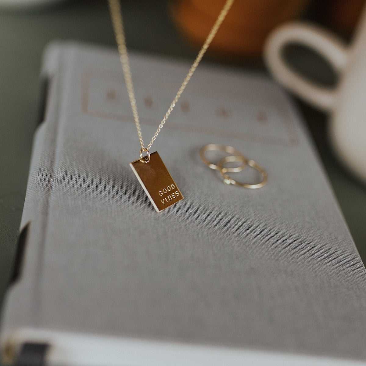 Personalised Rectangle Necklace - Prime & Pure