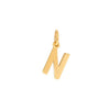 Prime & Pure 9K Yellow Gold Initial Pendant Letter N - Prime & Pure