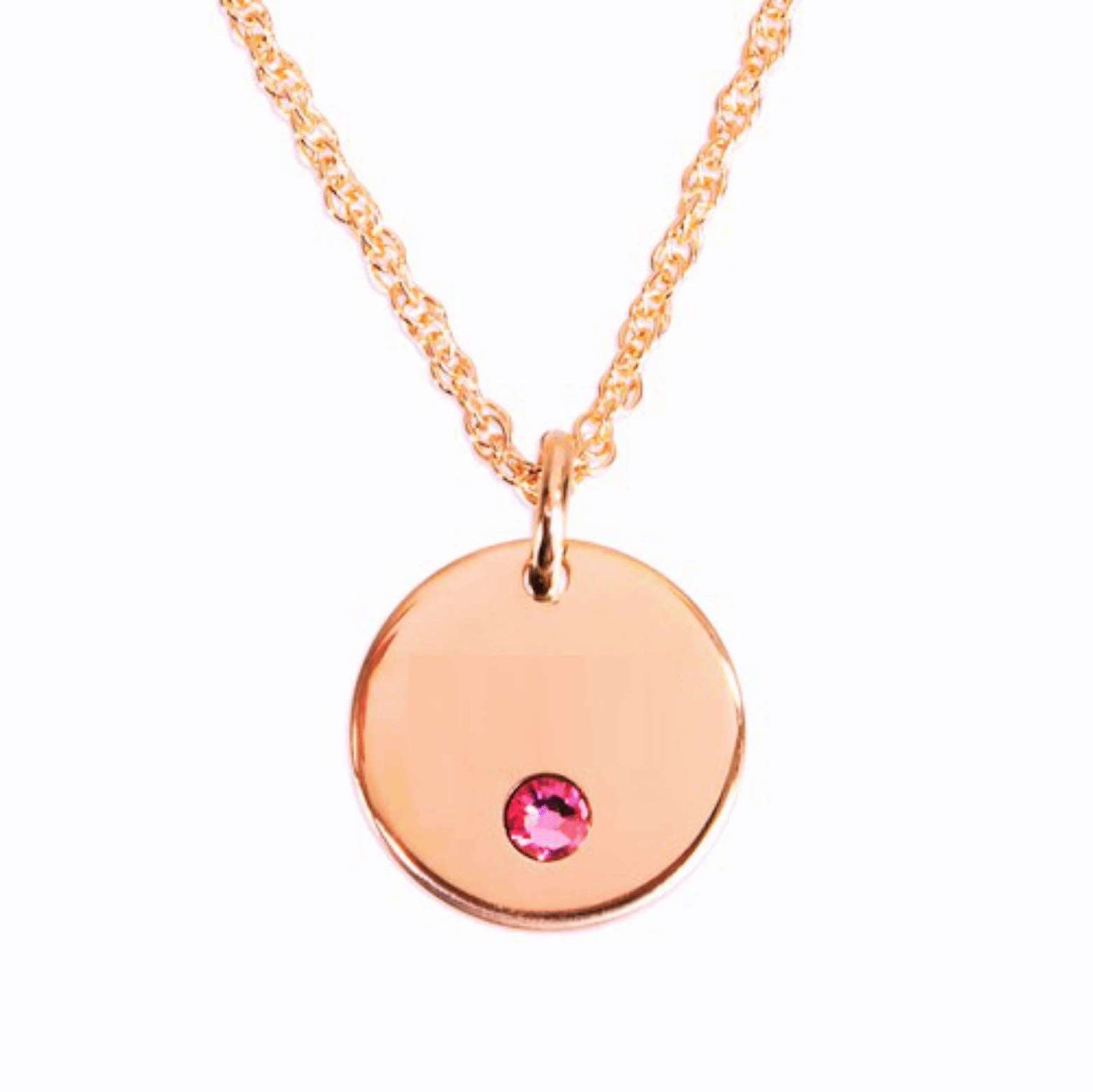 Circle Name Birthstones Necklace - Prime & Pure