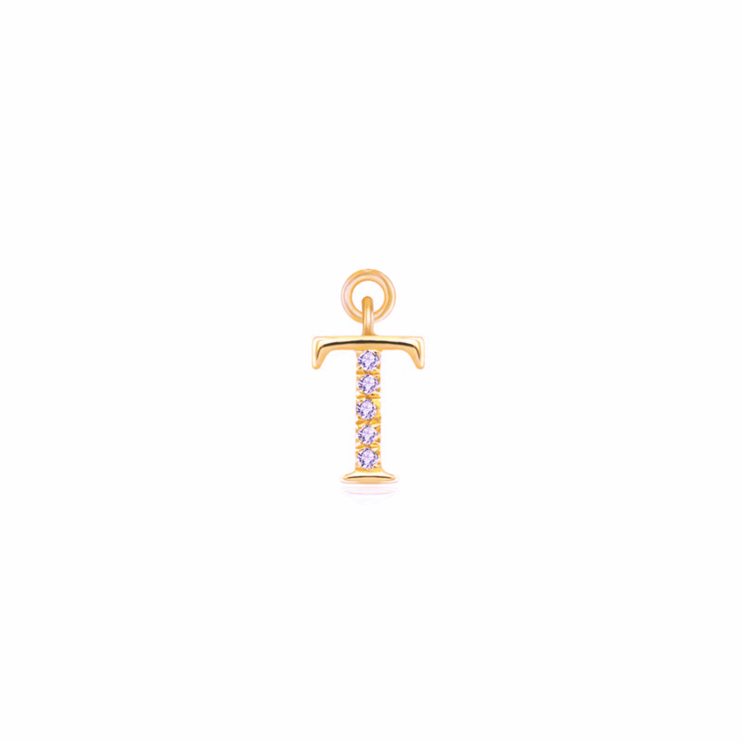 Iced Letter " T " Pendant - Prime & Pure