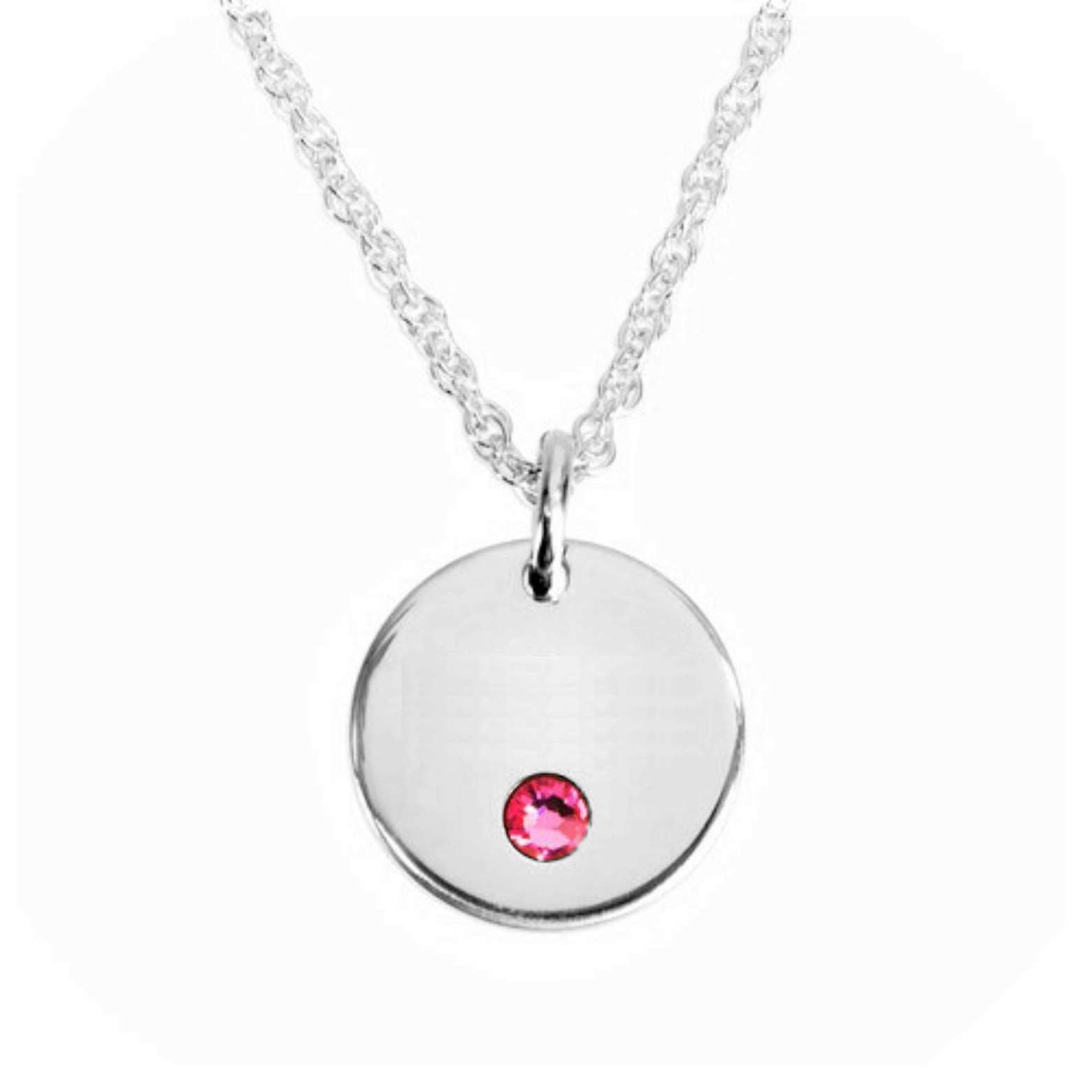 Circle Name Birthstones Necklace - Prime & Pure