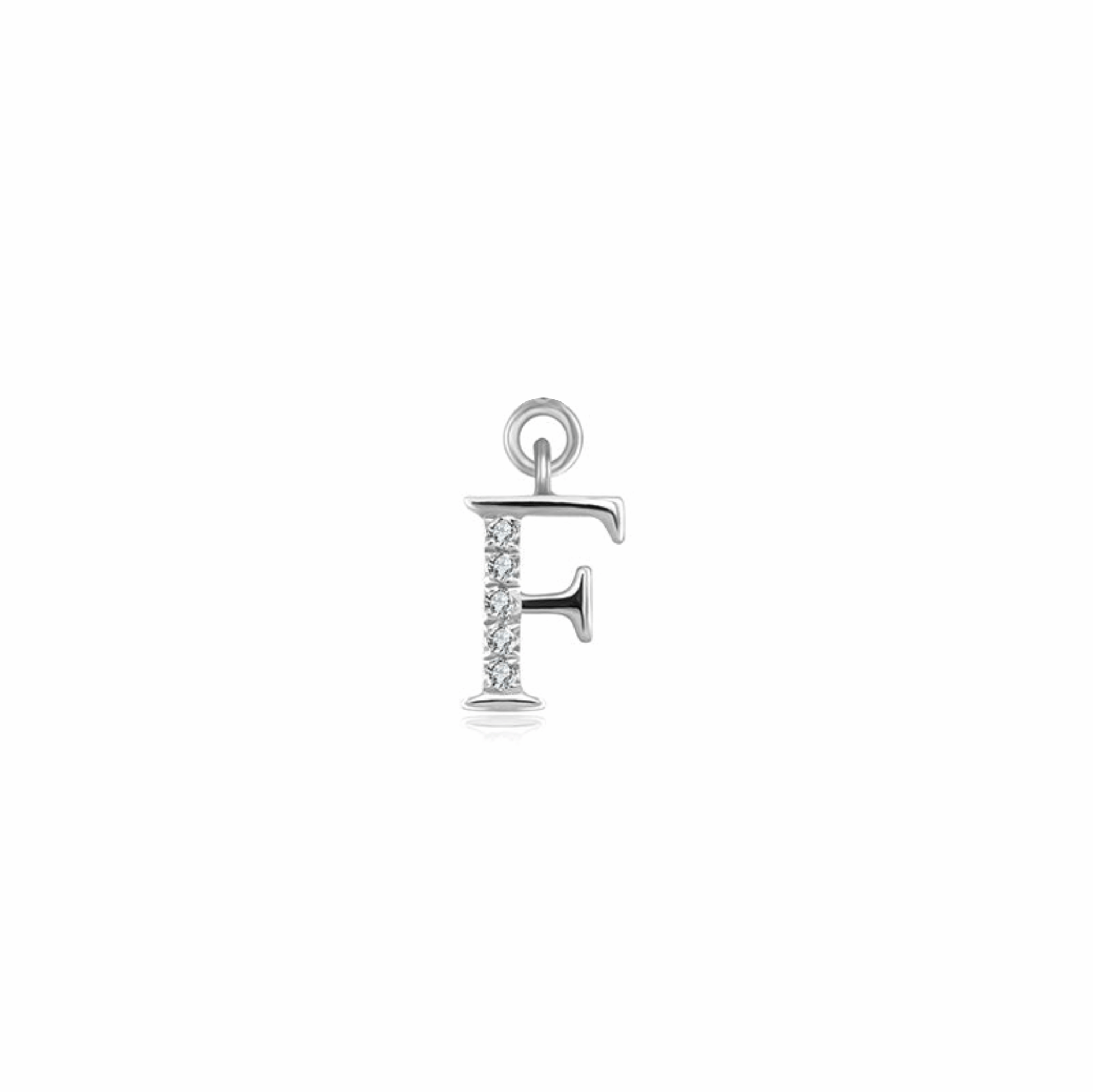 Iced Letter " F " Pendant - Prime & Pure