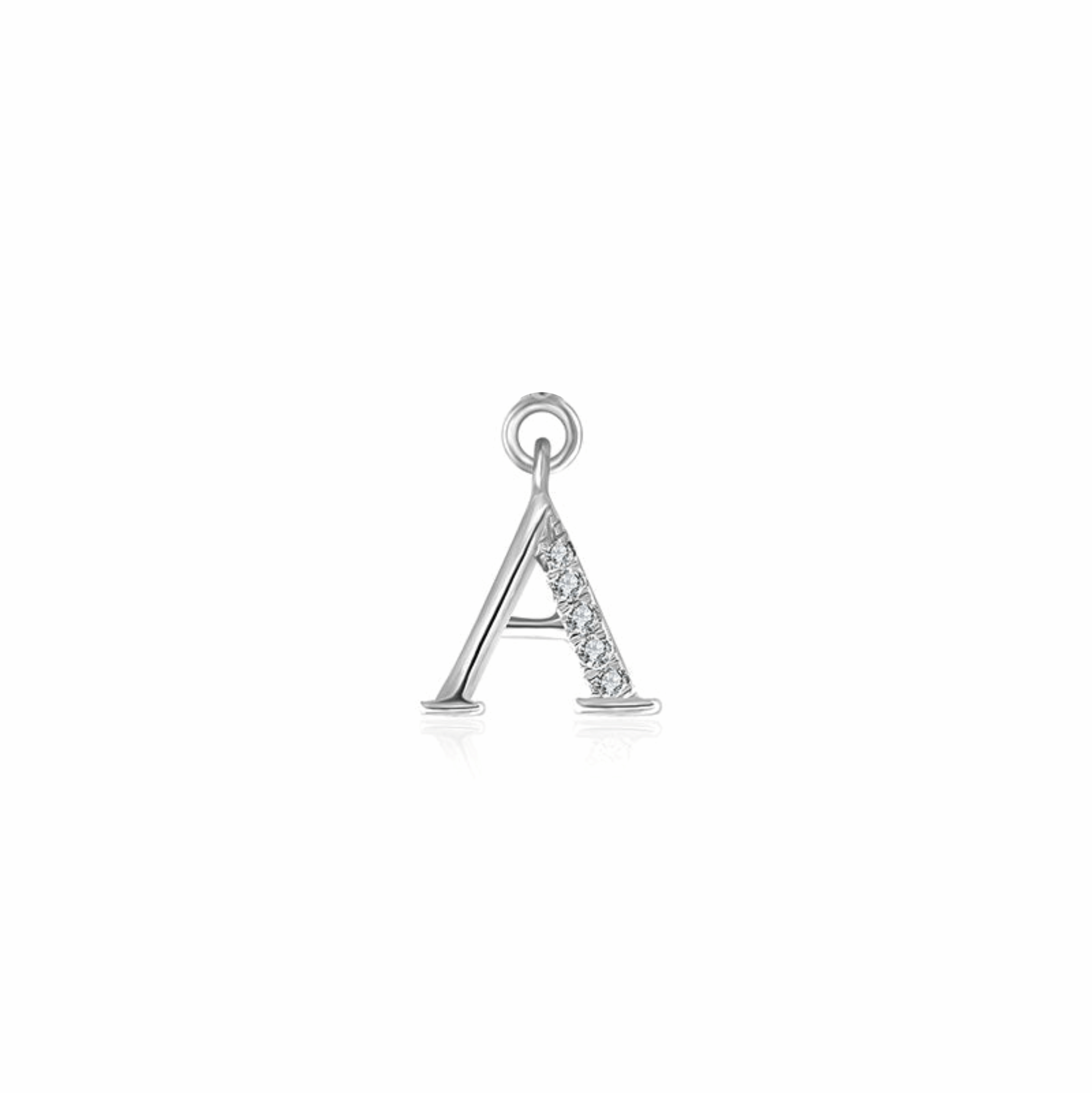 Iced Letter " A " Pendant - Prime & Pure