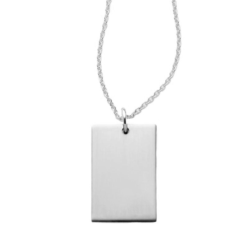 Personalised Rectangle Necklace - Prime & Pure