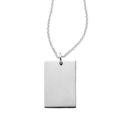 Personalised Rectangle Necklace - Prime & Pure