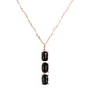 Bronzallure Variegata Black Onyx Pendant Necklace 47cm - Prime & Pure