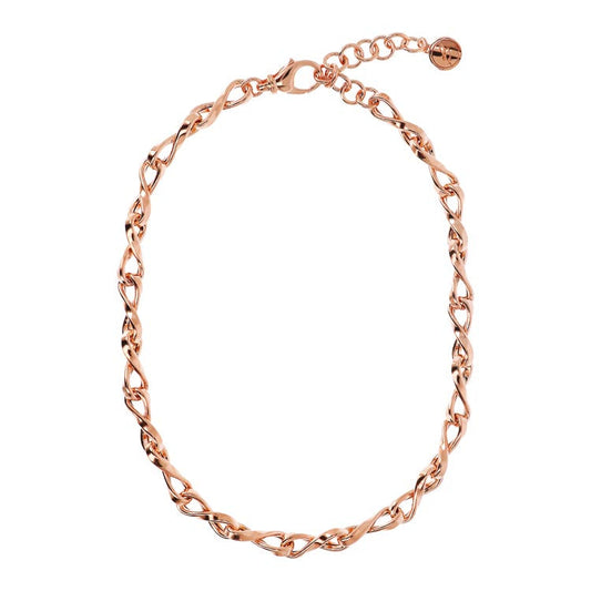 Bronzallure Purezza Twist Link Short Necklace 40+5cm - Prime & Pure