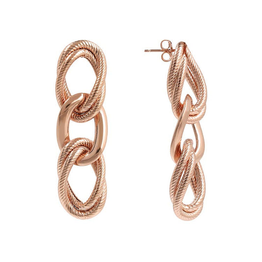 Bronzallure Purezza Link Earrings - Prime & Pure