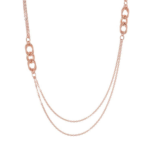 Bronzallure Purezza Link Chain Necklace 91.4cm - Prime & Pure