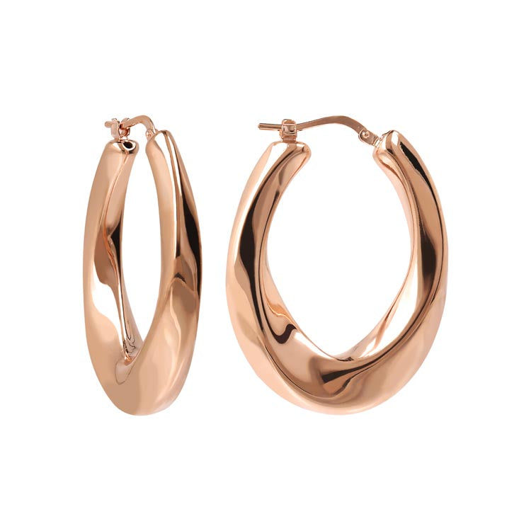 Bronzallure Purezza Oval Hoops - Prime & Pure