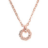 Bronzallure Purezza Rose Gold Circular Pendant Necklace 40+5cm - Prime & Pure