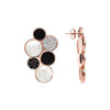 Bronzallure Alba Black Onyx Cubic Zirconia Pave Earrings - Prime & Pure