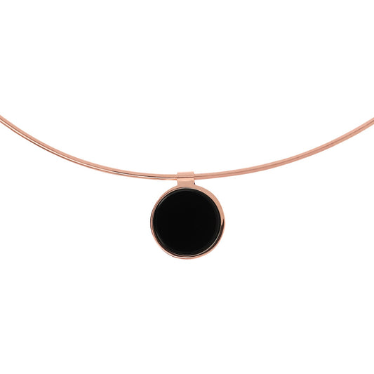 Bronzallure Alba Flat Stone Choker Necklace - Prime & Pure