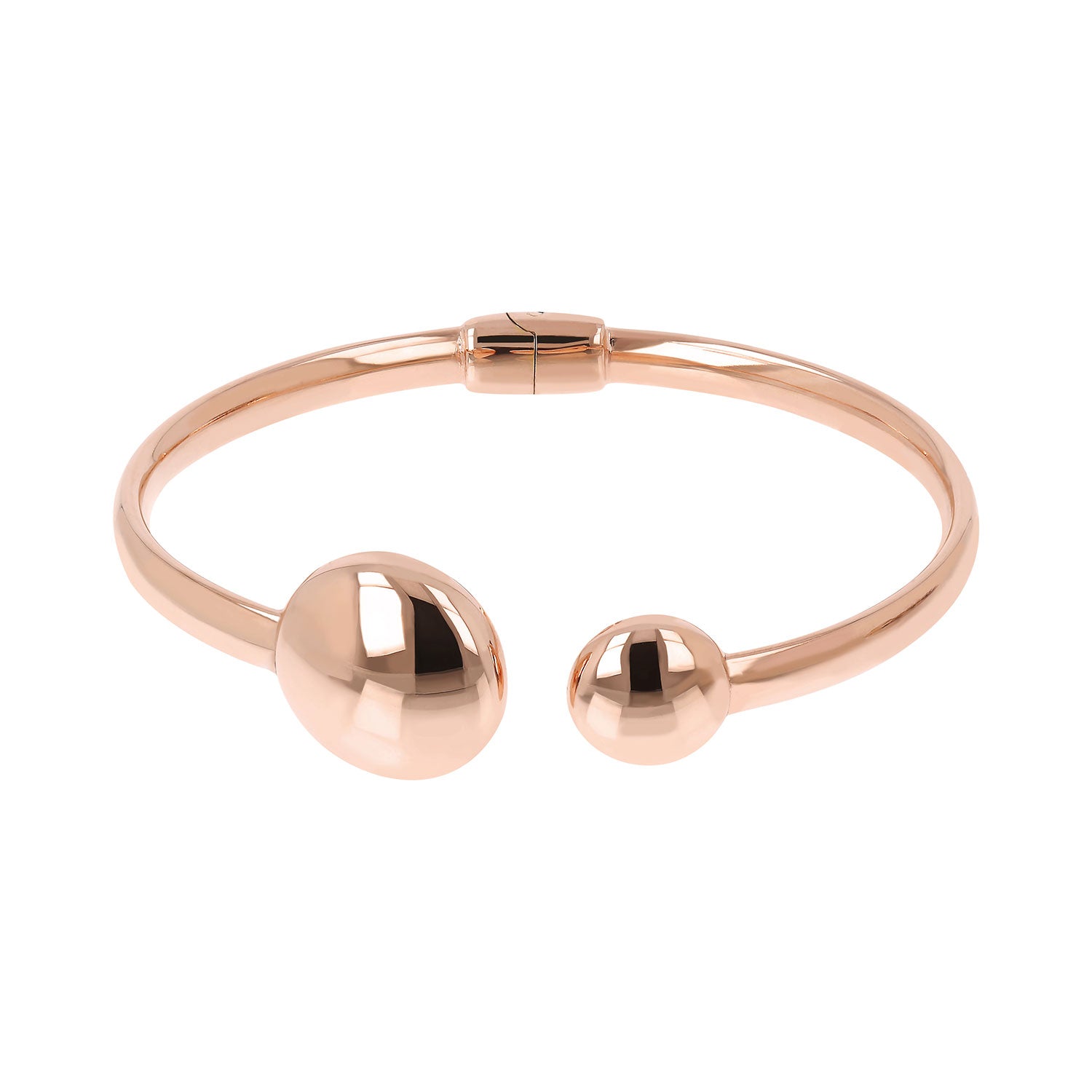 Bronzallure Purezza Open Button Bangle - Prime & Pure