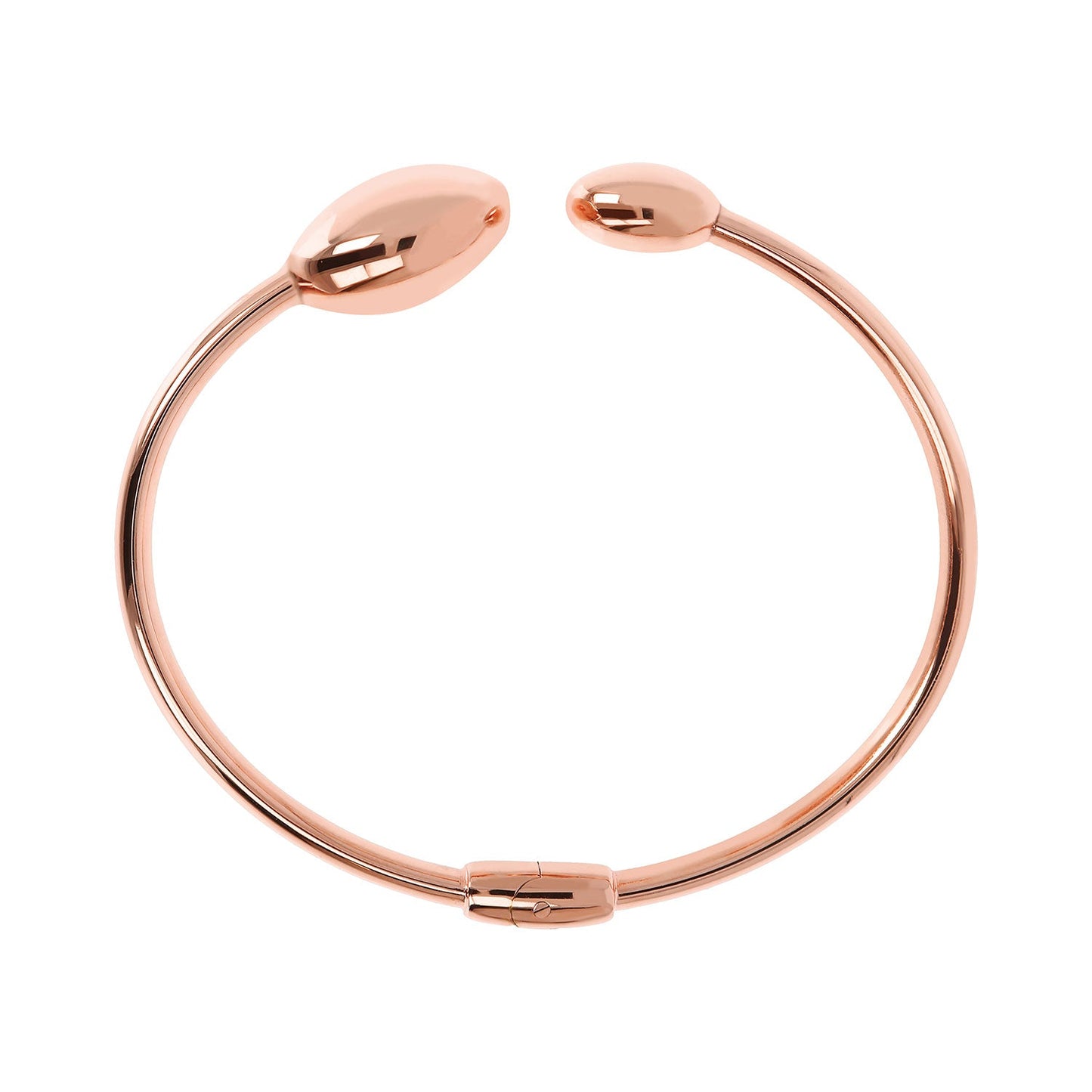 Bronzallure Purezza Open Button Bangle - Prime & Pure