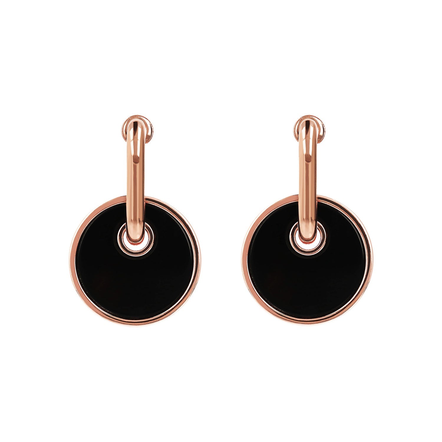 Bronzallure Alba Round Disc Earrings - Prime & Pure