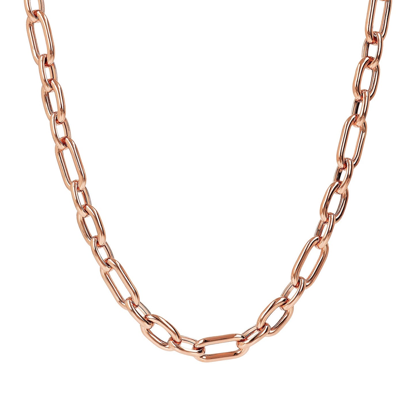 Bronzallure Purezza Oval Link Necklace 50cm - Prime & Pure