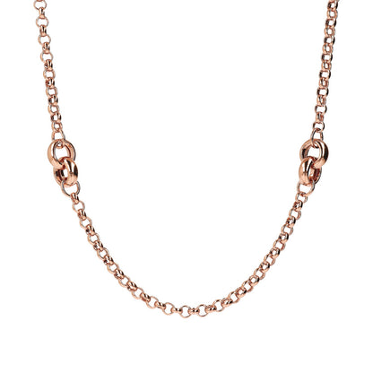 Bronzallure Purezza Long Rolo Link Necklace 91.4cm - Prime & Pure