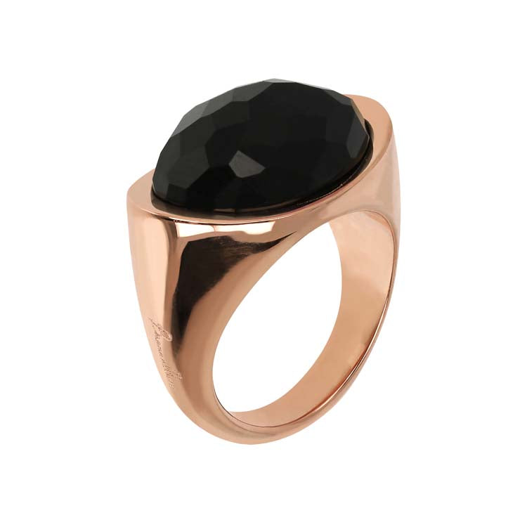 Bronzallure Felicia Black Onyx Ring - Prime & Pure