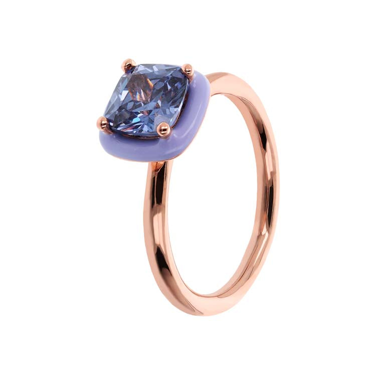 Bronzallure Altissima Purple Ring - Prime & Pure