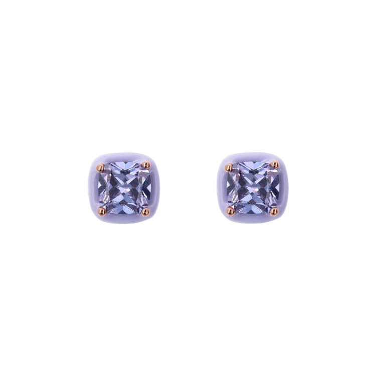 Bronzallure Altissima Purple Earrings - Prime & Pure