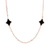 Bronzallure Alba Black Onyx Necklace - Prime & Pure