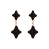 Bronzallure Alba Black Onyx Earrings - Prime & Pure