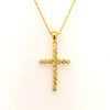 Gold Plated Zirconia Cross - Prime & Pure