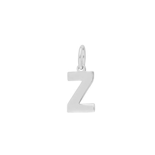 Prime & Pure Sterling Silver Initial Pendant Letter Z - Prime & Pure